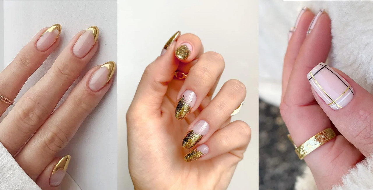 ¿Buscas diseños de uñas doradas para verte elegante? Elige las ‘Golden nails’