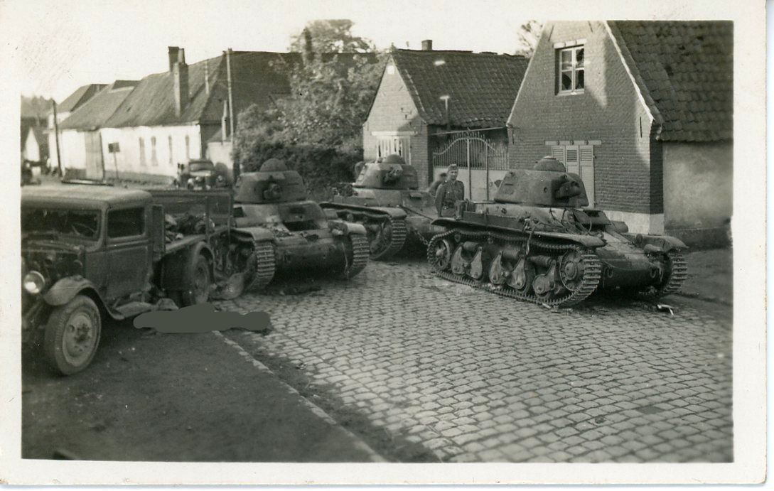 Frankreich Belgien Beute Tank Panzer Kämpfe Foto