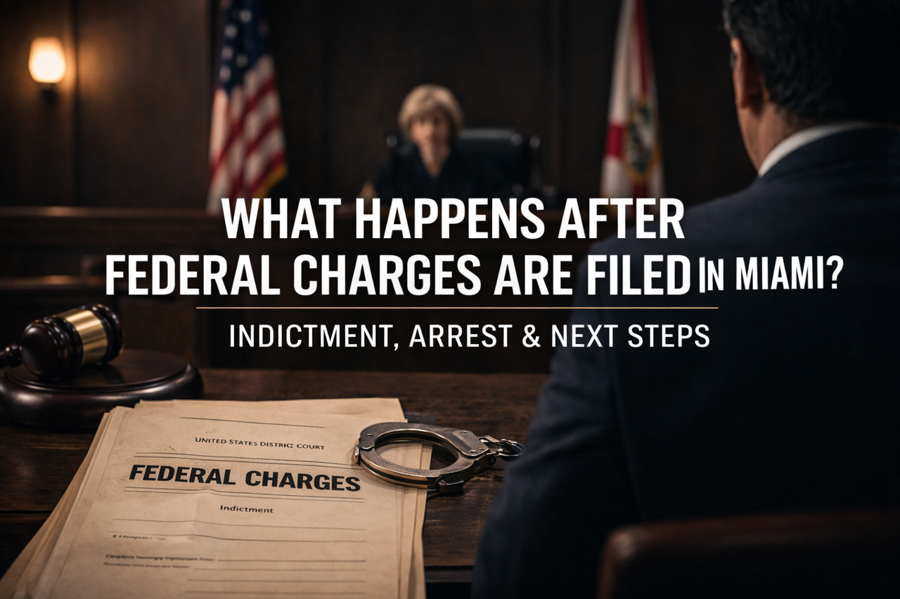 Federal courthouse in Miami representing federal criminal charges and legal process