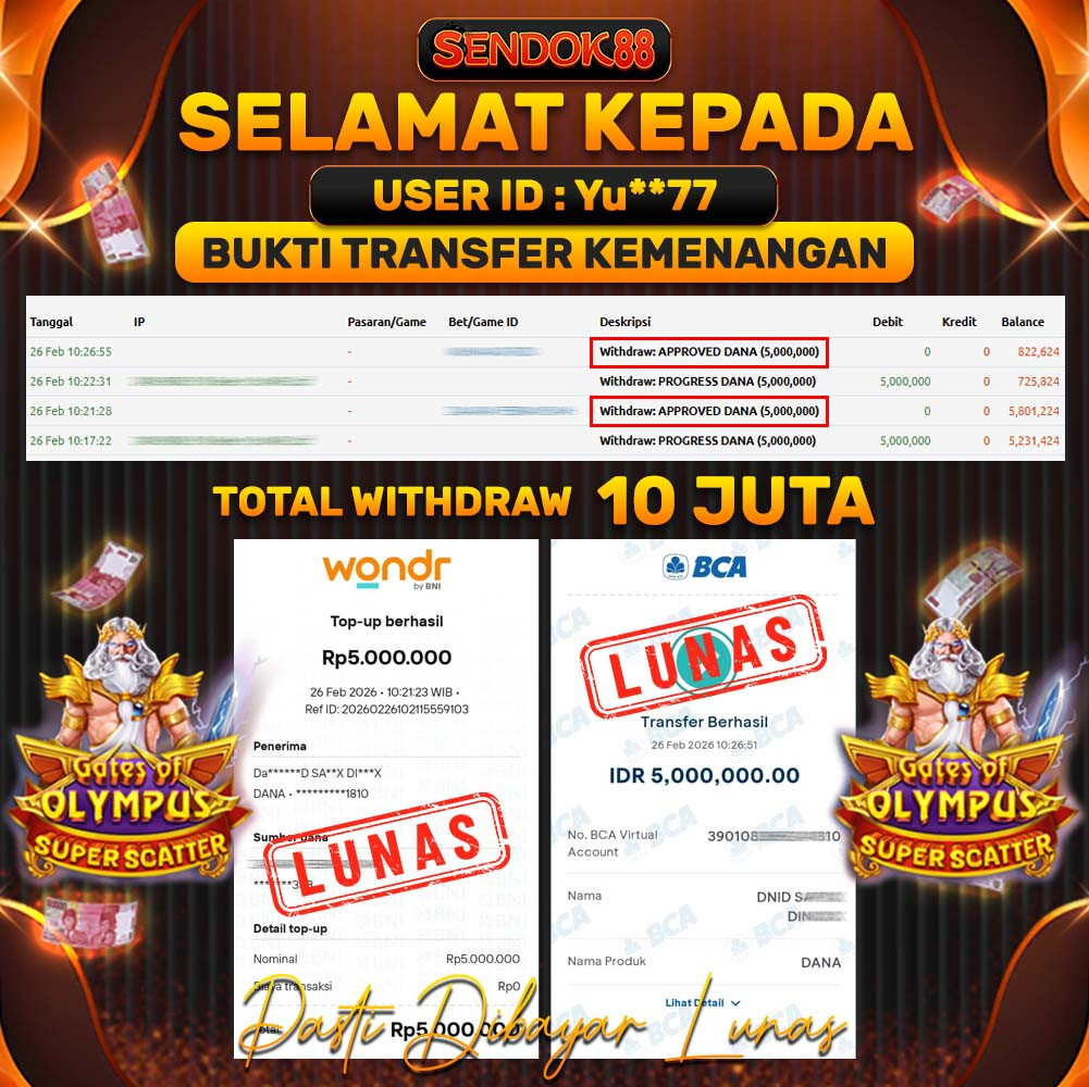 SENDOK88 JEPE! GATES OF OLYMPUS SUPER SCATTER Rp 10.000.000,- LUNAS!