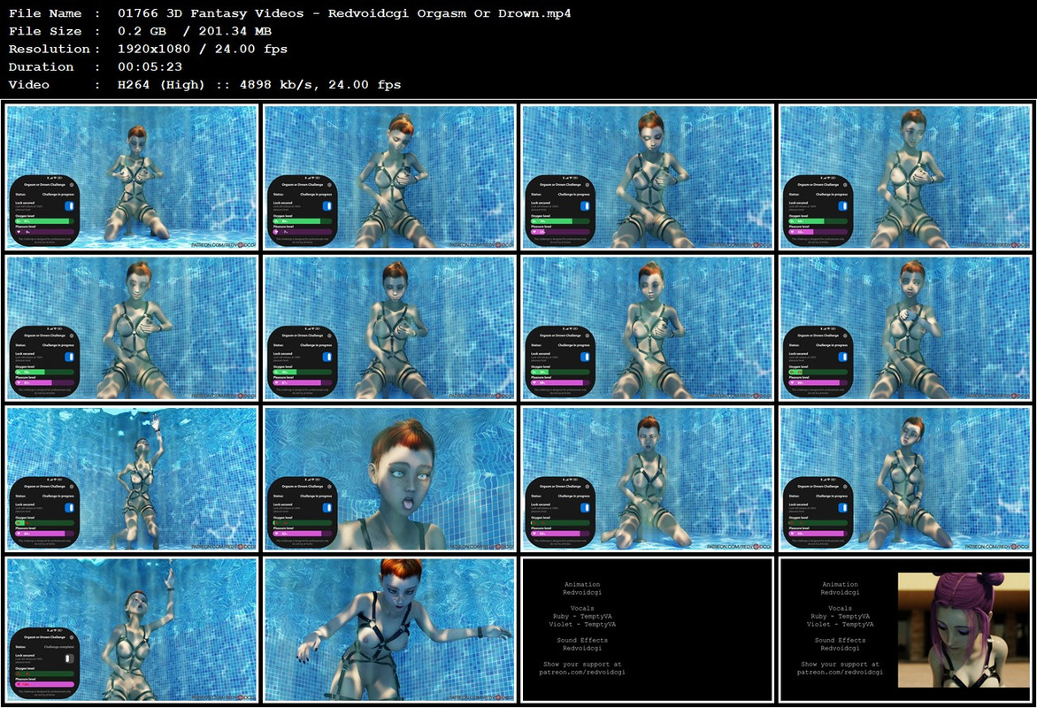 01766 3D Fantasy Videos - Redvoidcgi Orgasm Or Drown.mp4
