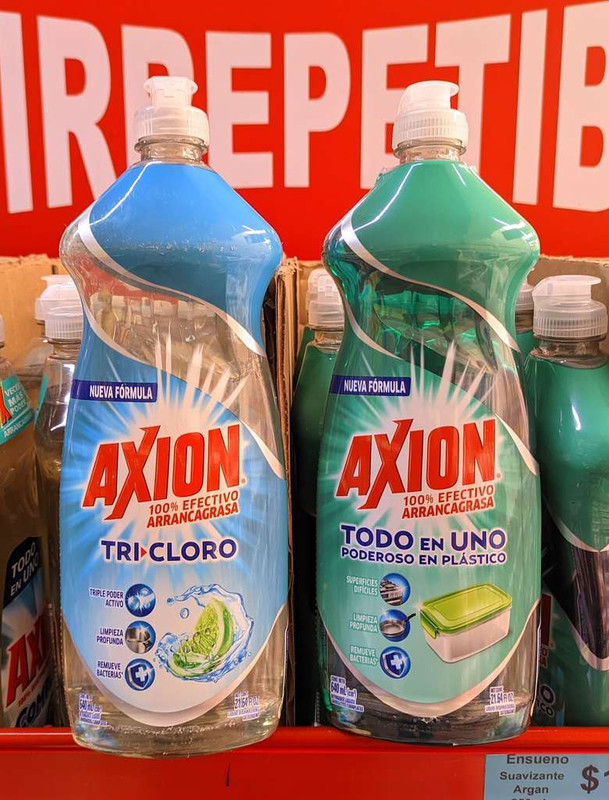 Tiendas 3B: Axion 640 ml Tri cloro / Poderoso en Plásticos 