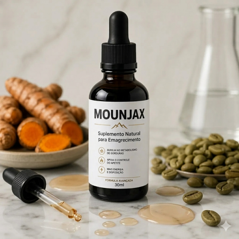 Frasco de Mounjax - Suplemento Natural para Emagrecimento