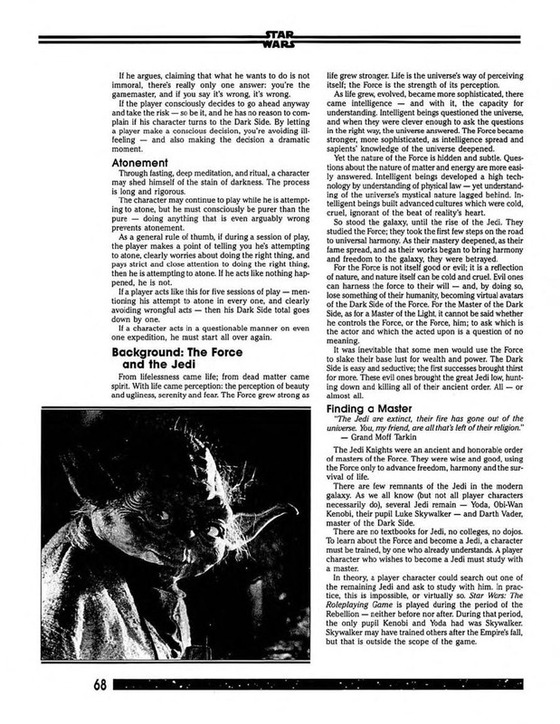 The Force is the strength of perception