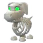 Halloween White Skeleton Dog