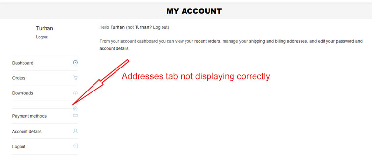 WooCommerce My Account