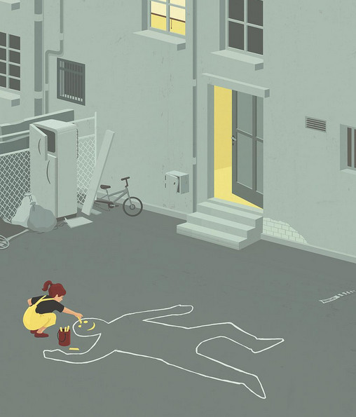 Иллюстрации, срывающие маску с мира, в котором мы живем