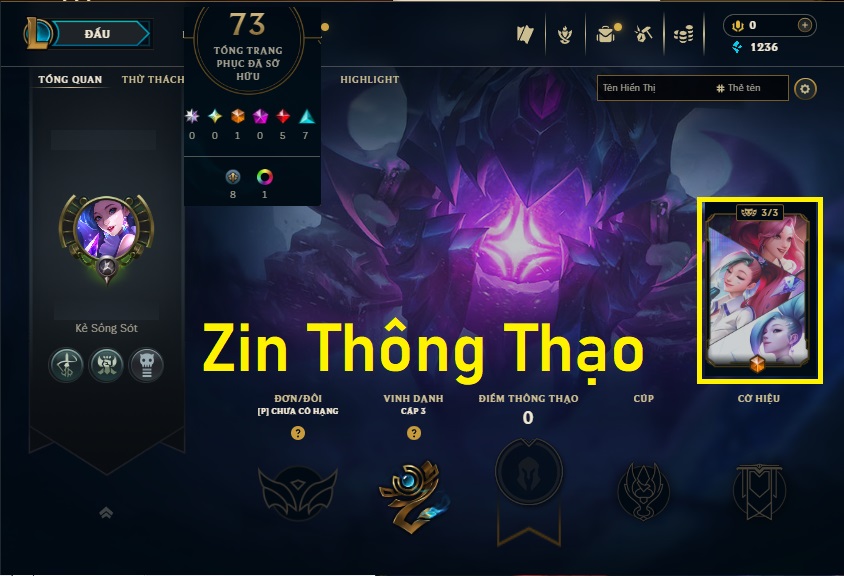 Acc LMHT # - Không Khung