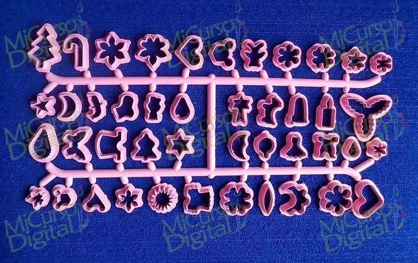 Juego de autoformas para corte moldes de porcelanicrón hojas flores