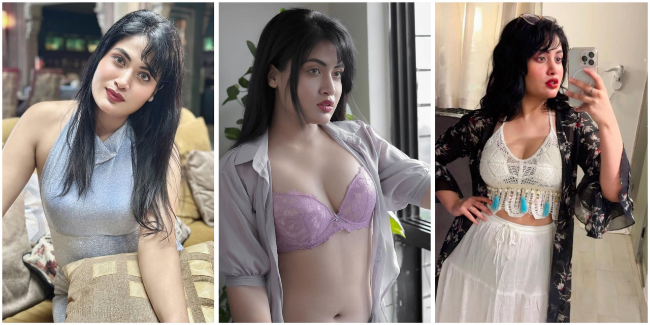 Manvi chug hot insta model showing her boob exclusive