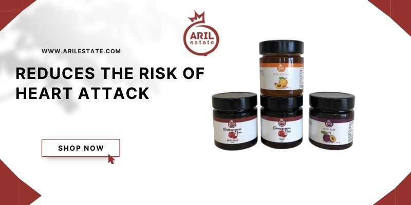Jam Reduces the risk of heart attack.
