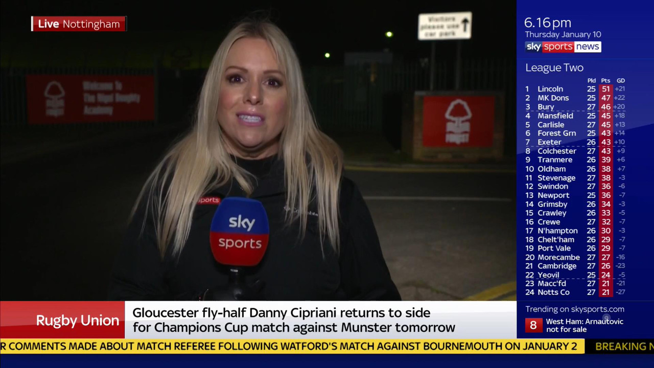 10 January - 18.00.00 - Sky Sports News At 6 2019. A comprehensi