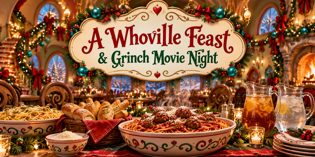 A Whoville Feast and Grinch Movie Night