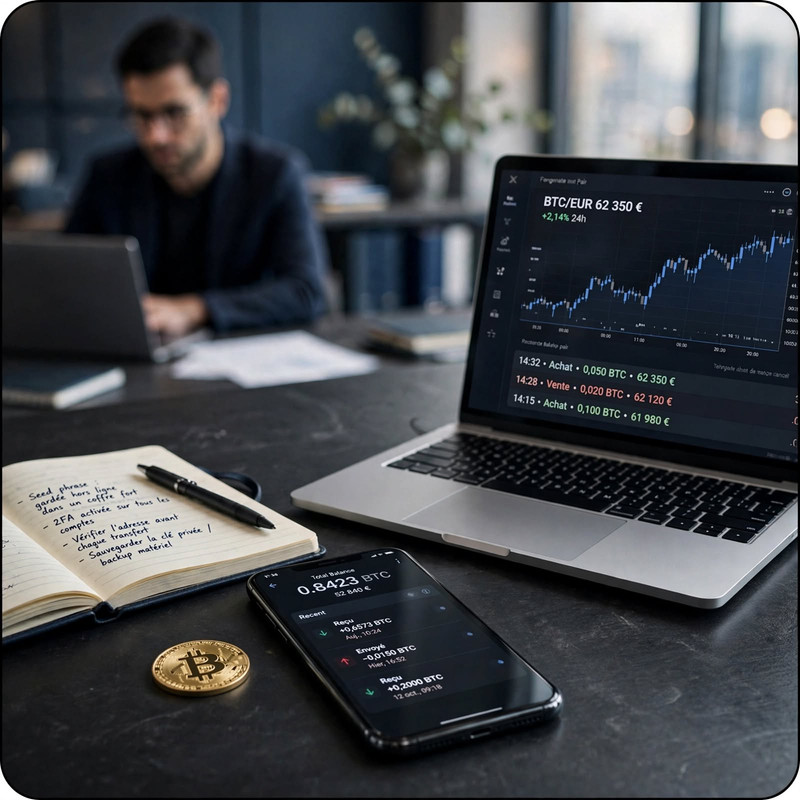Illustration des fondamentaux de la crypto