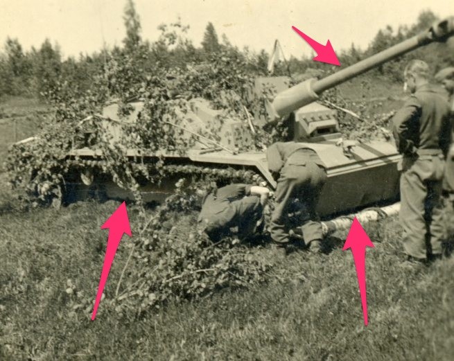 Sturmgeschütz Langrohr Tarn Camo Foto