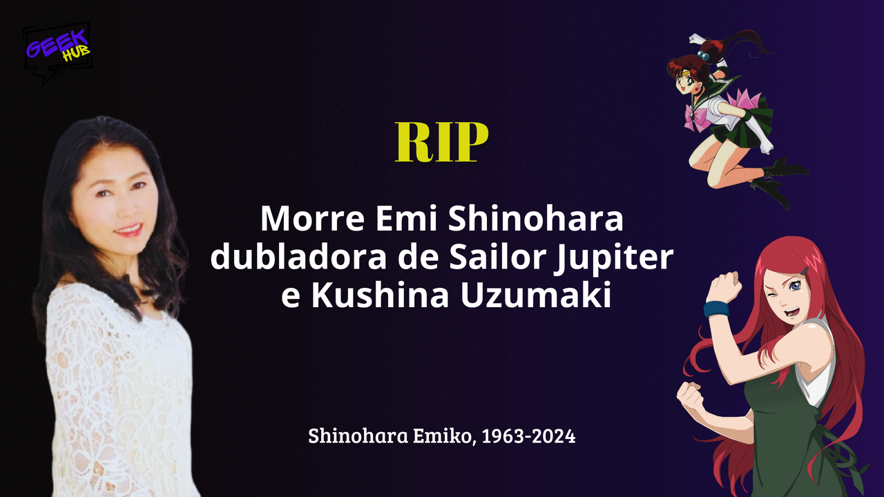 Capa da notícia sobre: Dubladora Emi Shinohara faleceu aos 61 anos