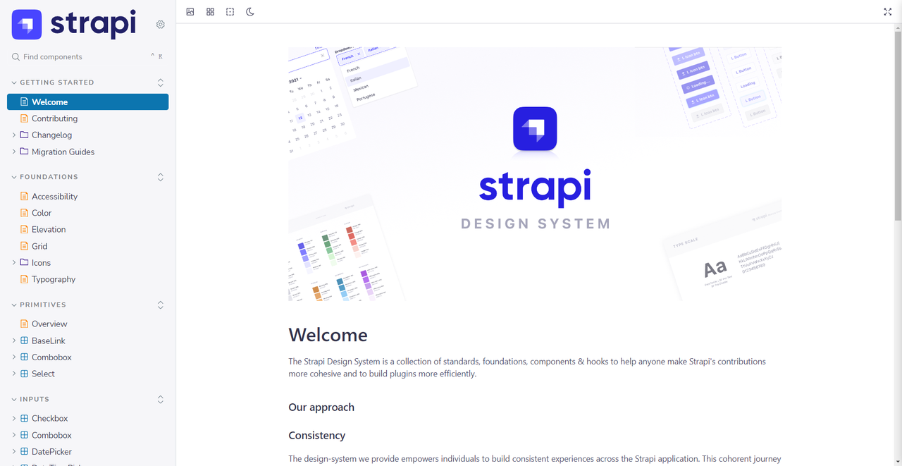 Strapi design system