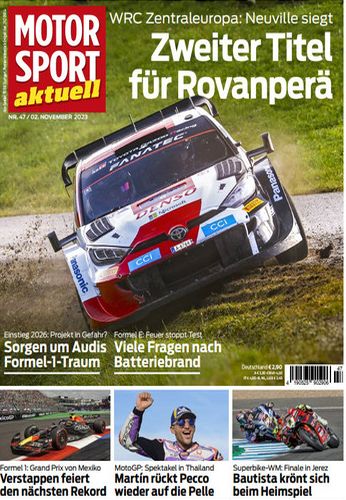 Cover: Motorsport Aktuell Magazin No 47 vom 02  November 2023