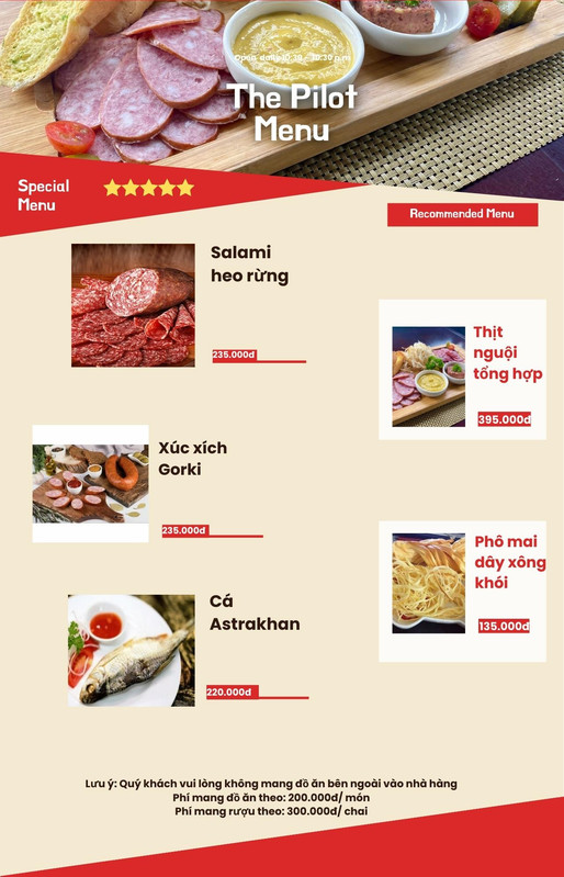 Menu trang 3