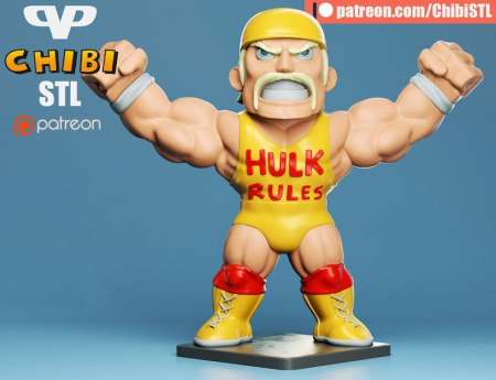 Chibi Hulk Hogan – 3D Print Model