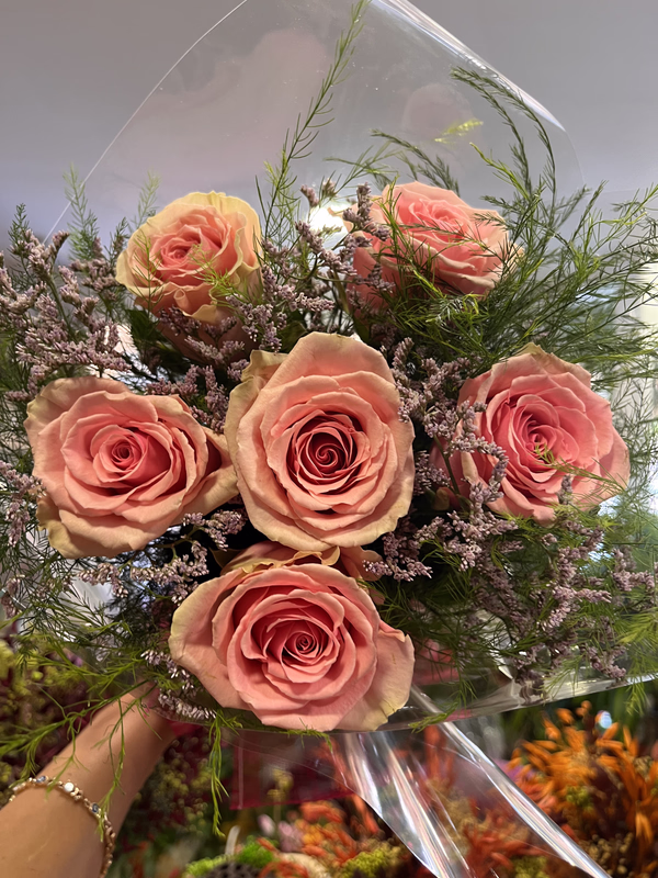 Ramo 6 Rosas Rosadas