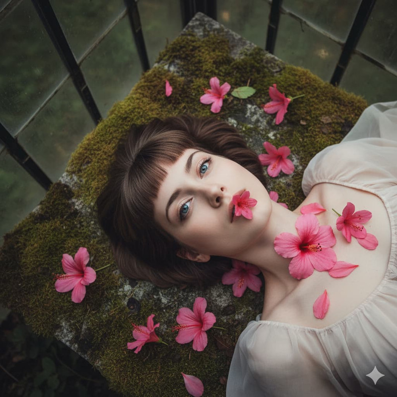 Сюрреализм цветочного сада по фото нейросеть