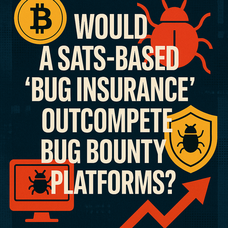 Would a sats-based “bug insurance” outcompete bug bounty platforms?