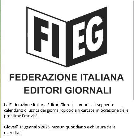 Quotidiani del 01/01/2026 Quotidiani del 01/01/2026