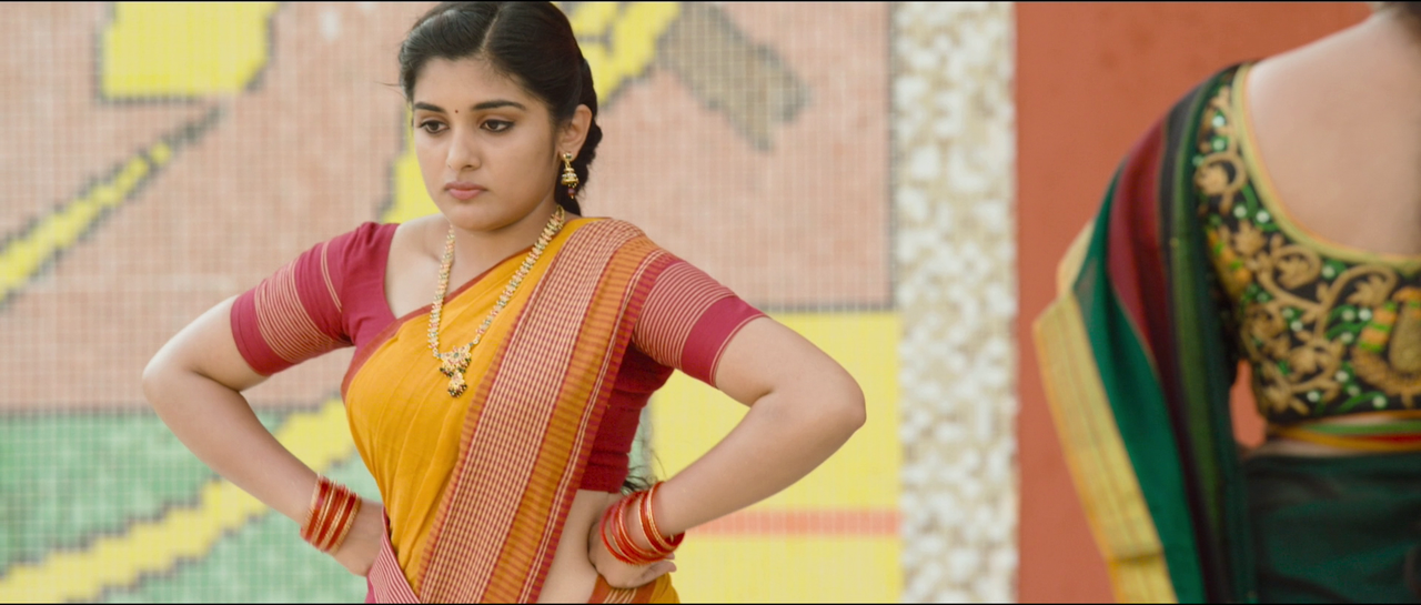 Nivetha Thomas- [SNASP] Busty ASS & Navel Sip scene -Ninnu Kori  (36)