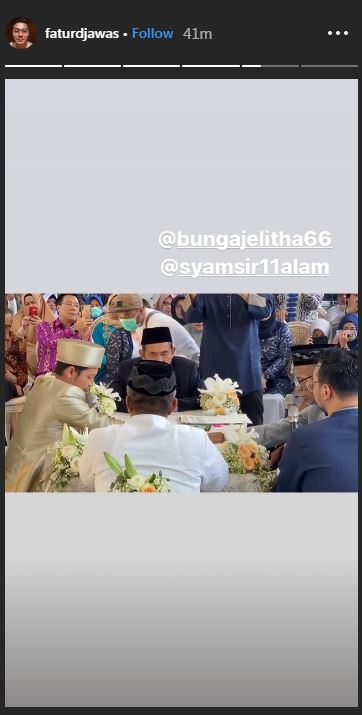 momen ijab qobul Syamsir Alam dan Bunga Jelitha