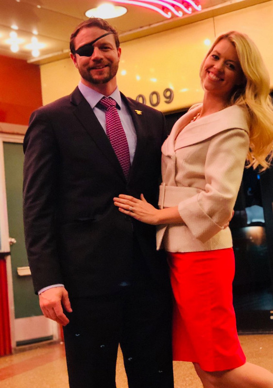 Dan Crenshaw with his wife