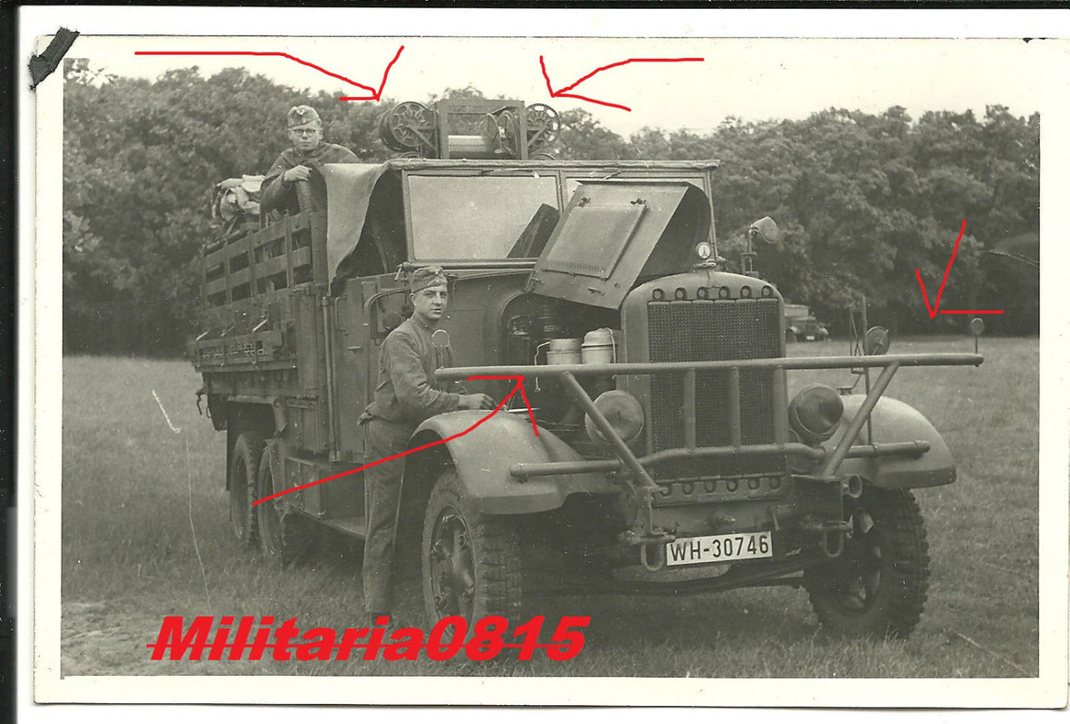 Grösse Technik Wehrmacht LKW Funker Deutz