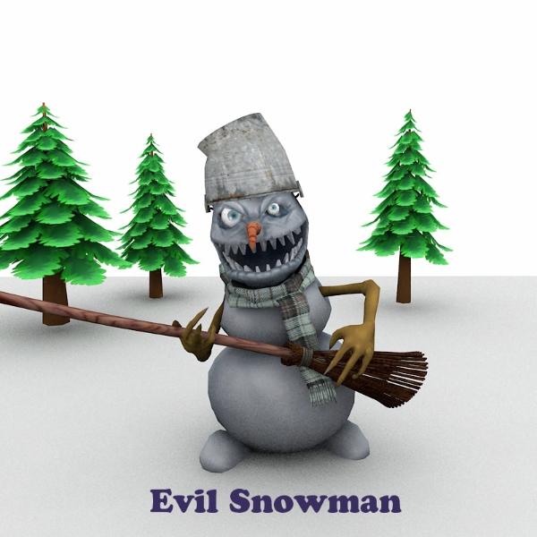Evil Snowman for Poser