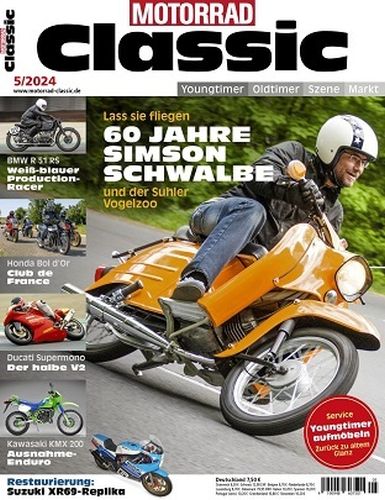 Cover: Motorrad Classic Magazin No 05 Mai 2024