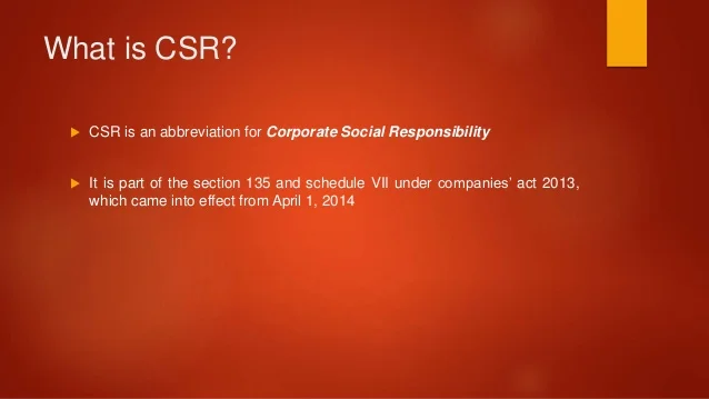 Understanding CSR