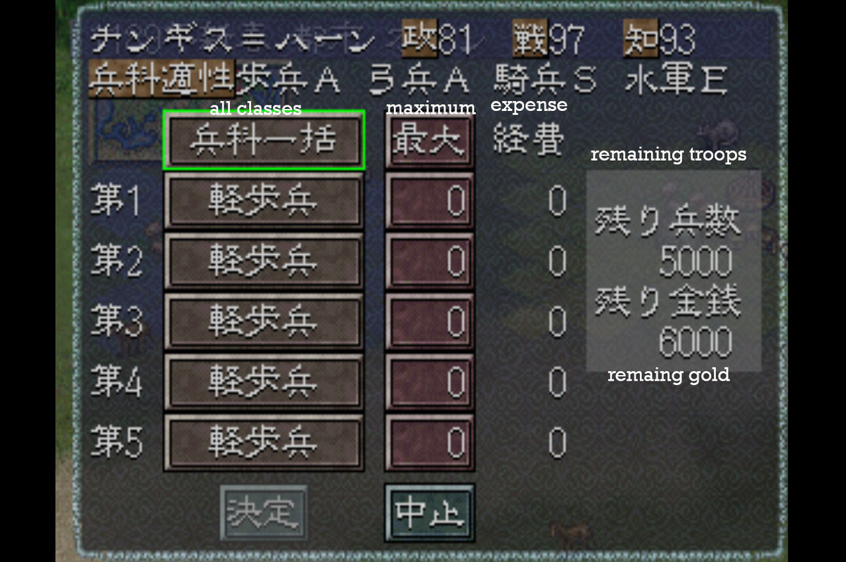 Genghis Khan IV - Army Screen Unit Creation 2