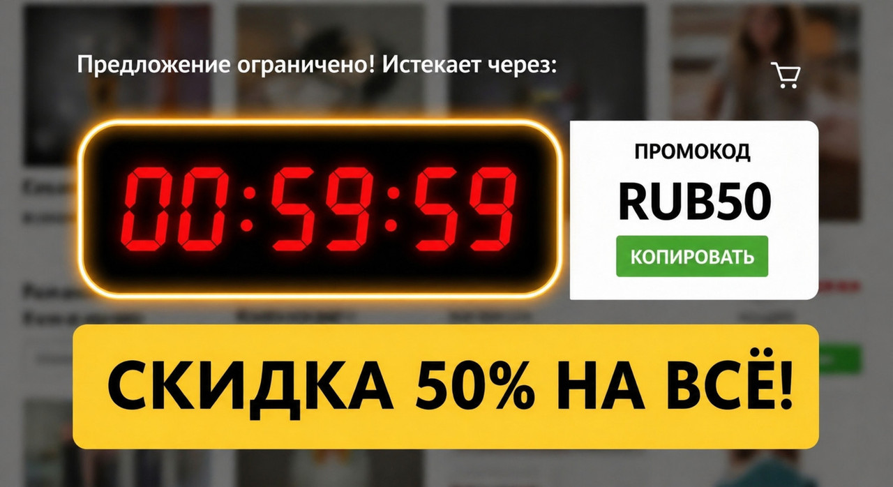 Временная акция со скидкой на все