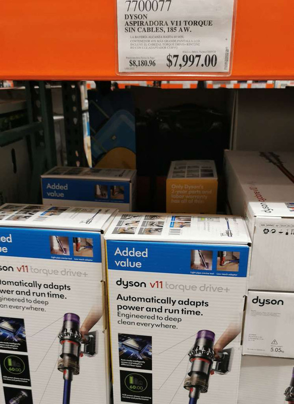 Costco: Aspiradora dyson v11 toque drive +