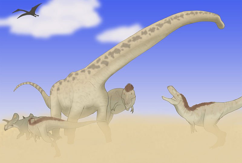 800px-Alamosaurus_Tyrannosaurus_Laelaps_nipponensis