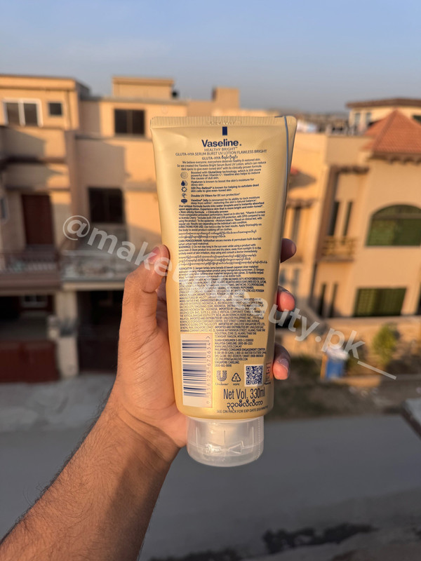 Vaseline Gluta Hya Flawless Glow serum burst Lotion 330 ML Full size. - image 2