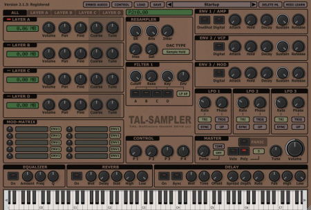 Togu Audio Line TAL-Sampler 3.2.9 (x64) Togu Audio Line TAL-Sampler 3.2.9 (x64)