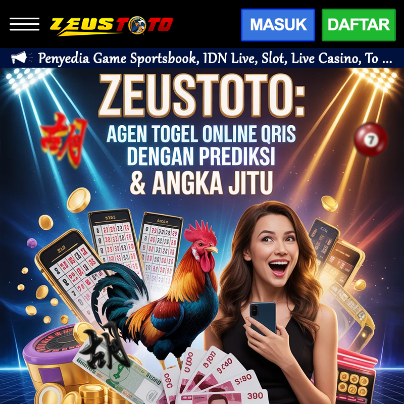 ZEUSTOTO: Agen Togel Online QRIS dengan Prediksi & Angka Jitu image 1