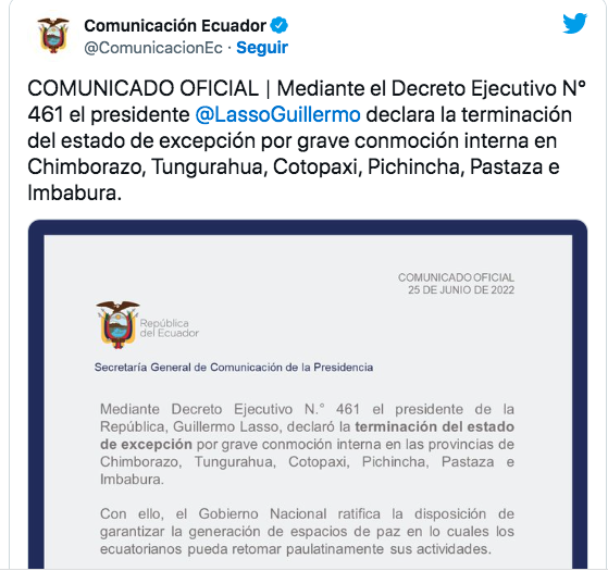 Analizan la posible destitución del presidente de Ecuador, Guillermo Lasso