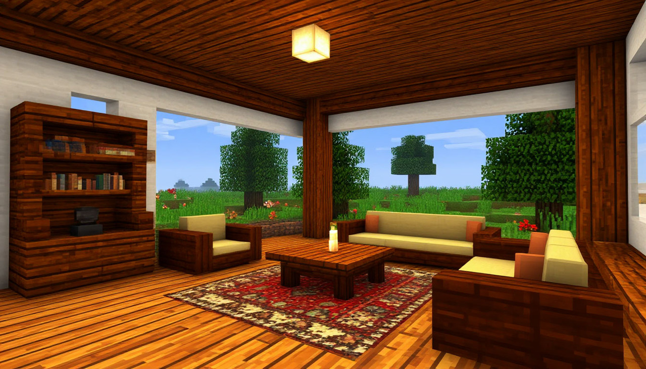 Minecraft строительство дома 3