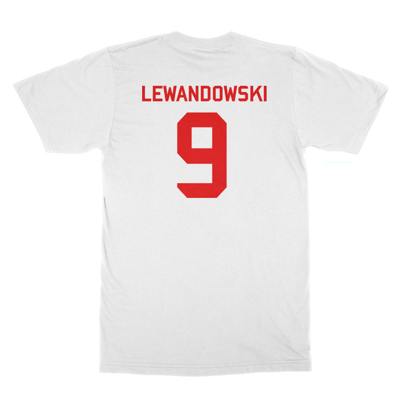 Poland Soccer Cup Fan - Lewandowski 9 Jersey Style Unisex T-Shirt