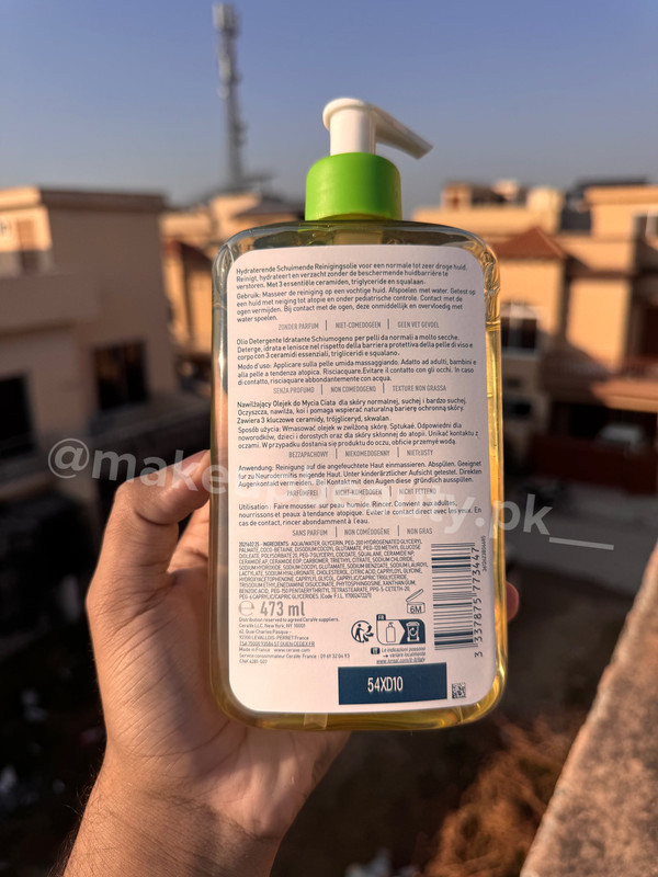 Cera ve Hydrating Foaming Oil cleanser 473 ML Full size - image 2