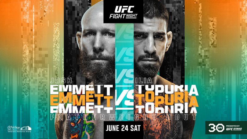 Пуснаха постера за UFC on ABC: Емет - Топурия