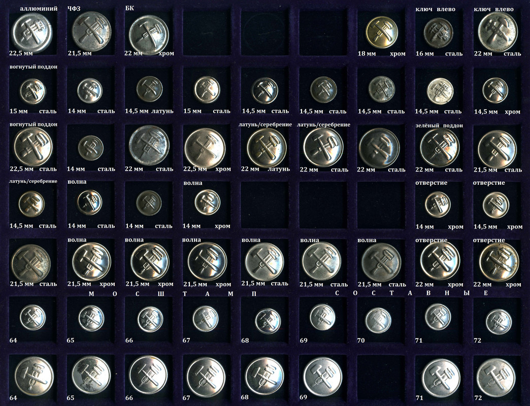 Пуговицы СССР. МПС 2.