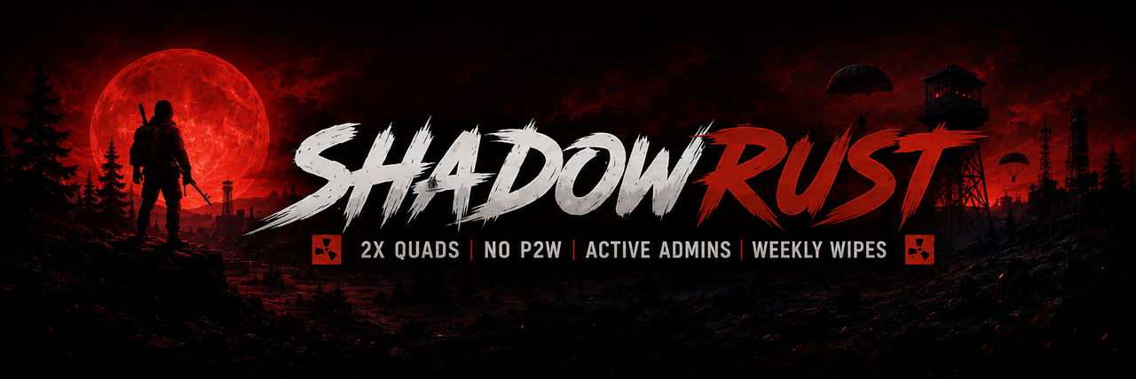 Баннер сервера ShadowRust Solo/Duo/Trio/Quad x2