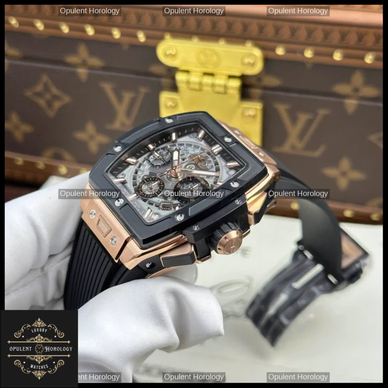 Hublot Spirit of Big Bang King Gold & Black Ceramic 42 mm Automatic Chronograph - Super Clone